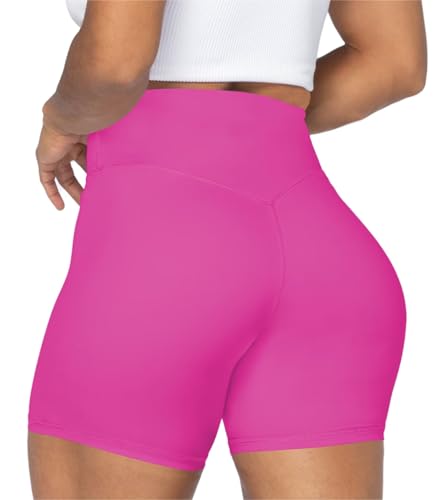 Image of Sunzel No Front Seam High Waist Biker Shorts for Women, Squat Proof Yoga Workout Gym Bike Shorts | 3, 5 Or 8-Inch Inseam, High Waisted, Tummy Control, No Front Seam, Buttery Soft, Compression Fit, Squat Proof
