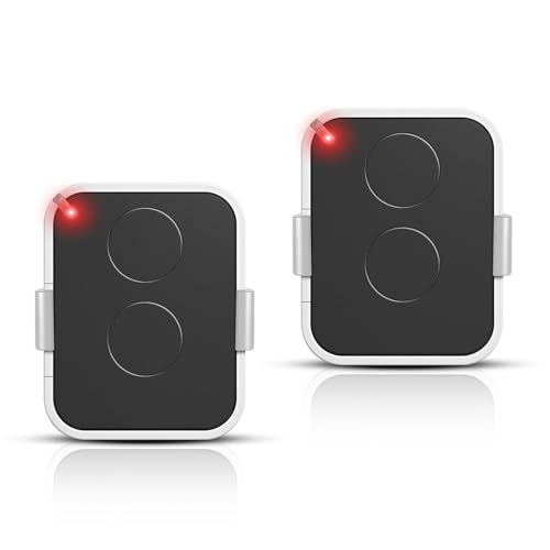 2 Pièces Télécommande Nice 433 MHz Rolling Code, 2 Canaux, Remplacement pour ON1E, ON2E, ON4E, Compatible avec Motorisations Portail et Garage, Portée...
