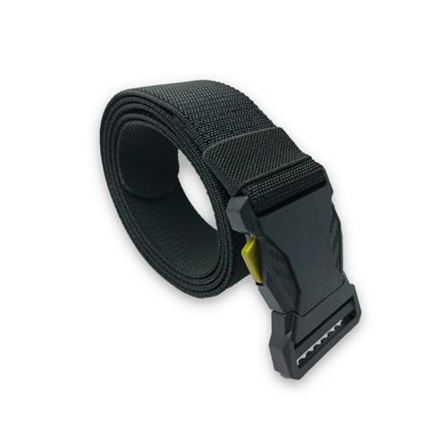 Stretch Tactical Belt,TSA Elastic Mens Belt with Quick Release,Adjustable Metal-Free,Sliding Ring Buckle,47.24inch