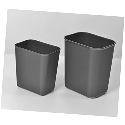 Caneca de basura rectangular negra 14L 2 piezas miniatura 3