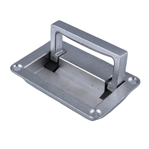 窓の取手、 1個 11.1cm X6.9cm / 9.5cm X 6cm 金属製長方形凹型折りたたみプルハンドルグリップ(Big)