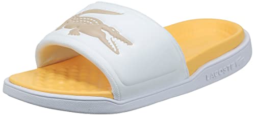 Lacoste Tongs Croco Dualiste Blanc