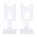 Eminchu 2 Pack Couch Wall Spacer, Clear Acrylic Adjustable Furniture Protector, Fire Hazard Protector with No Tools Installation, Ideal for Sofa, Bed & Cabinet (5 Slots)
