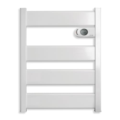 HJM LYSA 500 Toallero Eléctrico Cerámico Blanco | Secatoallas | 500W | Bajo Consumo - Programable 24/7 | Función Turbo