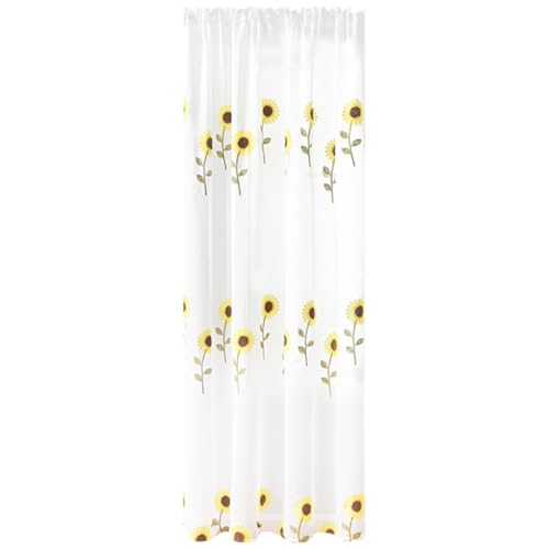 Cortina de girasoles semitransparente para evitar miradas 2