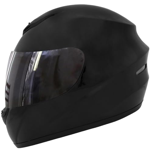 Zorax ZOR-819 Black M (57-58cm) Full Face Motorbike Motorcycle Helmet Road Legal ECE 2206 + Dark Smoke Visor