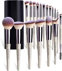 Baloon Magic Brown Makeup Set with Travel Pouch Soft Synthetic Bristles Foundation, Powder, Concealer, Eyeshadow, Blush & Highlighter Brushes Professional Makeup Brushes for Beginners & Artists_A-66_(Set of 8 Brush)-picture-14