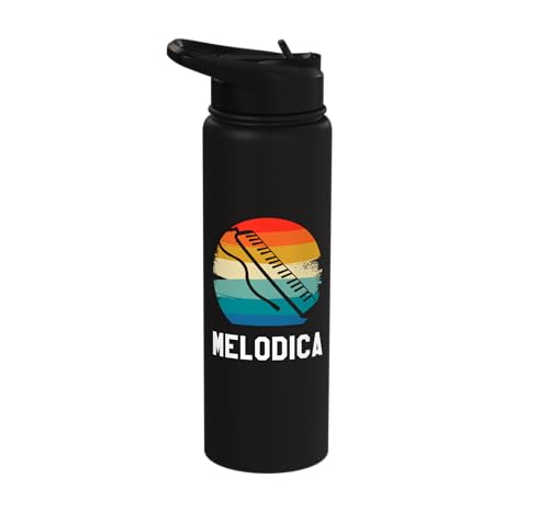 Retro Vintage Classic Melodica Player Instrument Stainless Steel Insulated Water Bottle