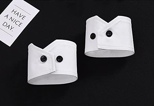 Detachable Dickey Collar Lapel Choker and Wrist Cuffs, False Sleeves3
