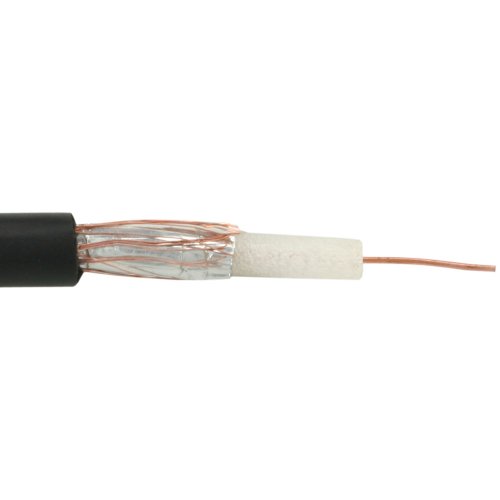 Preisvergleich Produktbild InLine 19959 BNC Netzwerkkabel RG 58, 100m Rolle schwarz