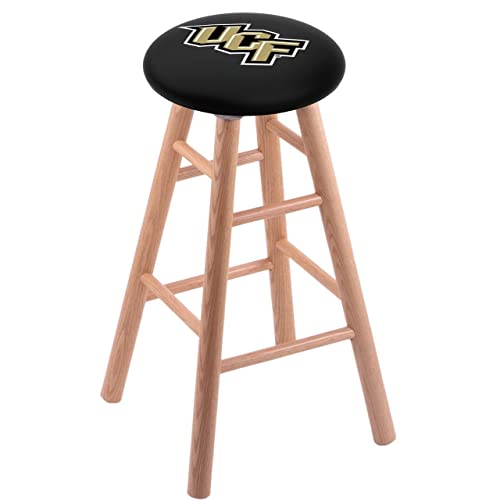 Holland Bar Stool Co. Oak Extra Tall Bar Stool in Natural Finish with Central Florida Seat by The