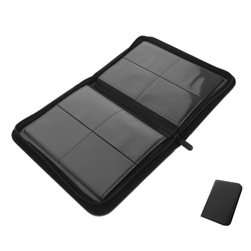 Album de rangement porte-cartes avec finitions soignées et zip durable