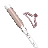 Conair Double Ceramic 1 ½-Inch Curling Iron with Claw Clip, 1.5-Inch Barrel Creates Soft Waves, Hair Waver for Use on Medium and Long Hair, White