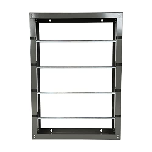 BISupply Wall Mount Electrical Wire Spool Rack Holder 4 Rod Cable