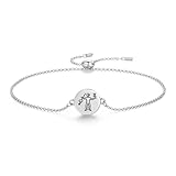 Jolly Roger 海賊旗 ジョン・フィリップス トーテムシンボル エンブレム スピリチュアルシギル ブレスレット 925スターリングシルバー 調節可能なチェーンブレスレット ファインジュエリー 女性用