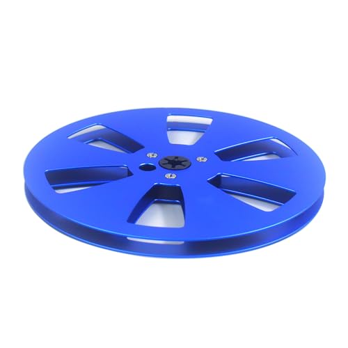 BHFYOB Bobine vide en alliage d'aluminium de 6,35 mm et 17,8 cm pour enregistreurs à bande à 6 trous pour plateau sonore ouvert