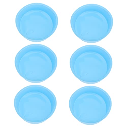 VINTORKY Moldes De Pastel De 6pcs Moldes Para Hornear De Silicona Moldes De La Torta De Silicona Moldes Utensilios De Cocina (azul)