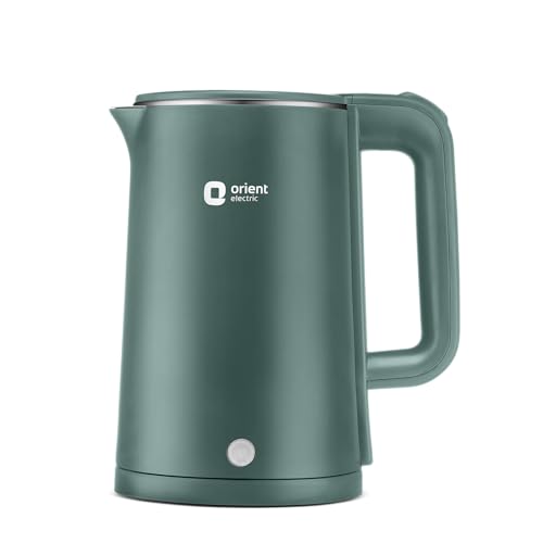 Image of Orient Electric Powerhot 1.5 L Electric Kettle | Cool Touch Body | Faster Heating | Auto Cut Off Mechanism | 360 Rotating Base | Green