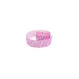 Amscan Wild Bright Pink Zebra Printed Crepe Streamer, 81', Pink/White