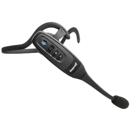 Image of BlueParrott C400-XT Mono Bluetooth Wireless Headphones 96% Noise Canceling Trucker Headset with Mic, Convertible Over Head to Behind Neck Style with 300 ft. Wireless Range, 24 hrs. Talk Time, Black