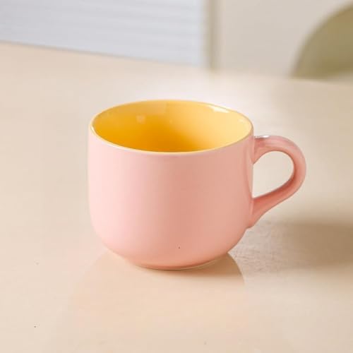 Zxyler ラージオートミールマグ 磁器(セラミック)製大容量 コーヒーマグ・コーヒーカップ兼用 朝食カップ・スープボウル 電子レンジ・食器洗い機対応 ミルク・お茶・フルーツ用 家庭・オフィス日常使い