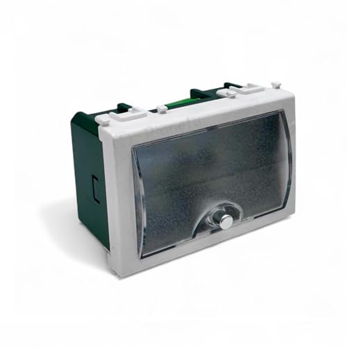 TOT ELECTRIC Lampada di emergenza compatibile con Vimar plana per scatola supporto 503 3w 3 moduli da incasso a parete luce anti blackout