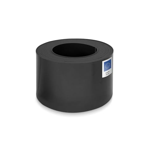 blizz-z Gießrand 10 m x 15 cm (schwarz) 1 Rolle | Beetumrandung Rasenbegrenzung für kontrollierte Bewässerung | 3 mm Stärke | LDPE UV-Stabil | Made in EU