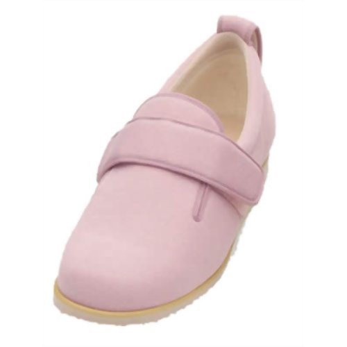 介護シューズ あゆみ ダブルマジックII 施設・院内用 ピンク Lサイズ(23.0~23.5cm) 足囲3E 両足