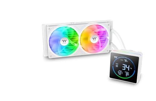 Refroidissement liquide AIO Thermaltake TH240-S V3 blanc avec ventilateur ARGB