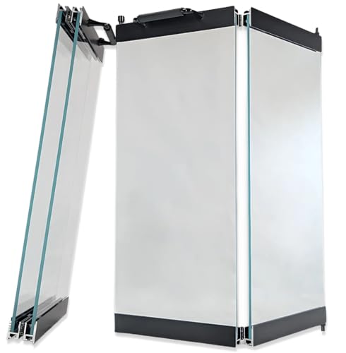 Heatilator Replacement Glass Fireplace Doors (Black) | ONLY for Model# E36, EC36, BC36R, BC36C...