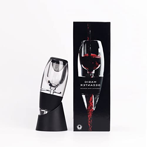 Irypulse Ensemble Décanteur à Vin, Carafe à Aérateur de Vin à Décantation Rapide, Reniflard, Verseur et Filtre avec Présentoir Cover