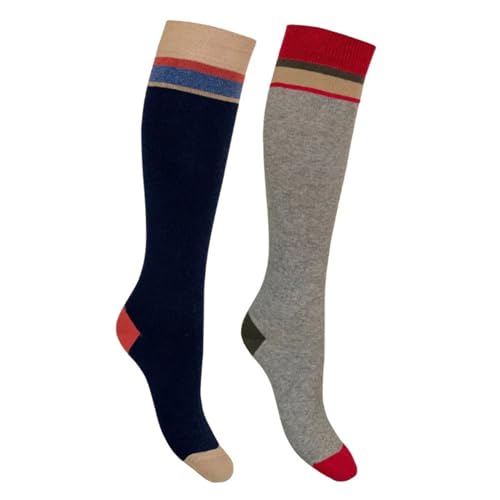 Image of Cotton Knee High Socks for Women Made in Italy, Long Socks for Women (One Size Fits All) Women Dress Socks
