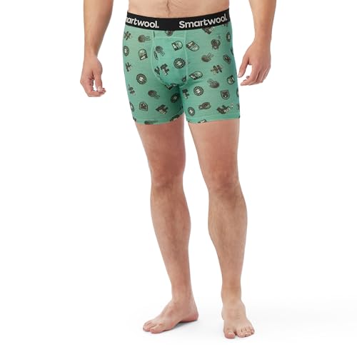 Image of Smartwool Men's Merino Print Boxer Brief Boxed