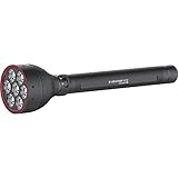 Ledlenser X21R Taschenlampe LED, Suchscheinwerfer, aufladbar mit Lithium LiFePO Akku, 5000 Lumen, fokussierbar, X-Lens Technology, Leuchtweite 800 m, inkl. Magnetladesystem u. Wandhalterung