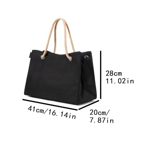 Simple and versatile shoulder bag, anti-theft zipper pocket on the back, linen handheld design2