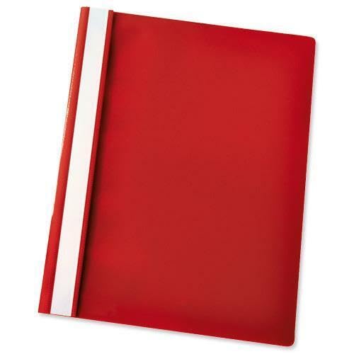 Stuff 4 Office - A4 Report Files - Project Folders for School, Office & Home - Pack of 25 - Blue/Black/Red/Yellow/Green