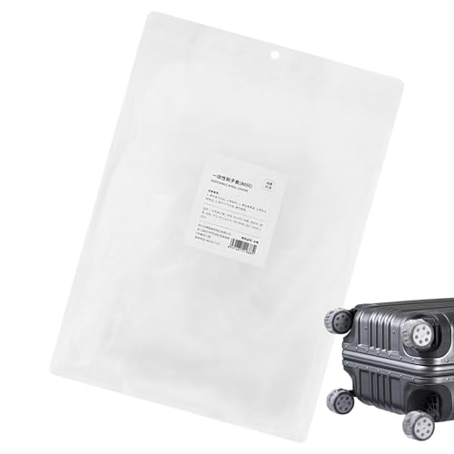 Cubierta antipolvo para ruedas de equipaje, calcetines protectores a prueba de polvo para ruedas de equipaje, fundas de envoltura completa para el hogar, dormitorio universitario, viajes, Atributo
