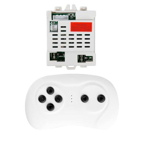 MuchLuckystar CSR-12T-2A 2.4G Remote Control Receiver and Controller for 12V Electric Ride On Car, ABS Replacement Part with Soft