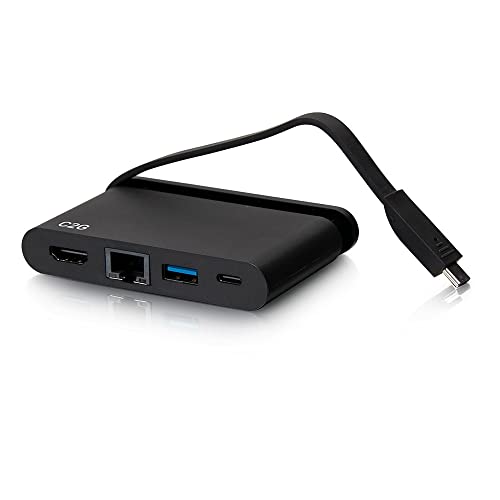 Hub USB-C 4 en 1 C2G con transferencia de datos y Power Delivery 7