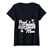 Women's Proud Air National Guard Mom Flag US Family Matching V-Neck T-Shirt
