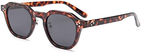 TR90 Óculos de sol polarizados para mulheres homens polígono quad...