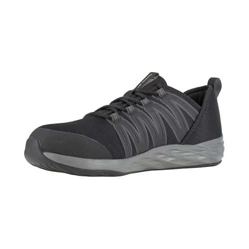 Reebok Work Men's Astroride Work Black and Dark Grey Steel Toe Shoe