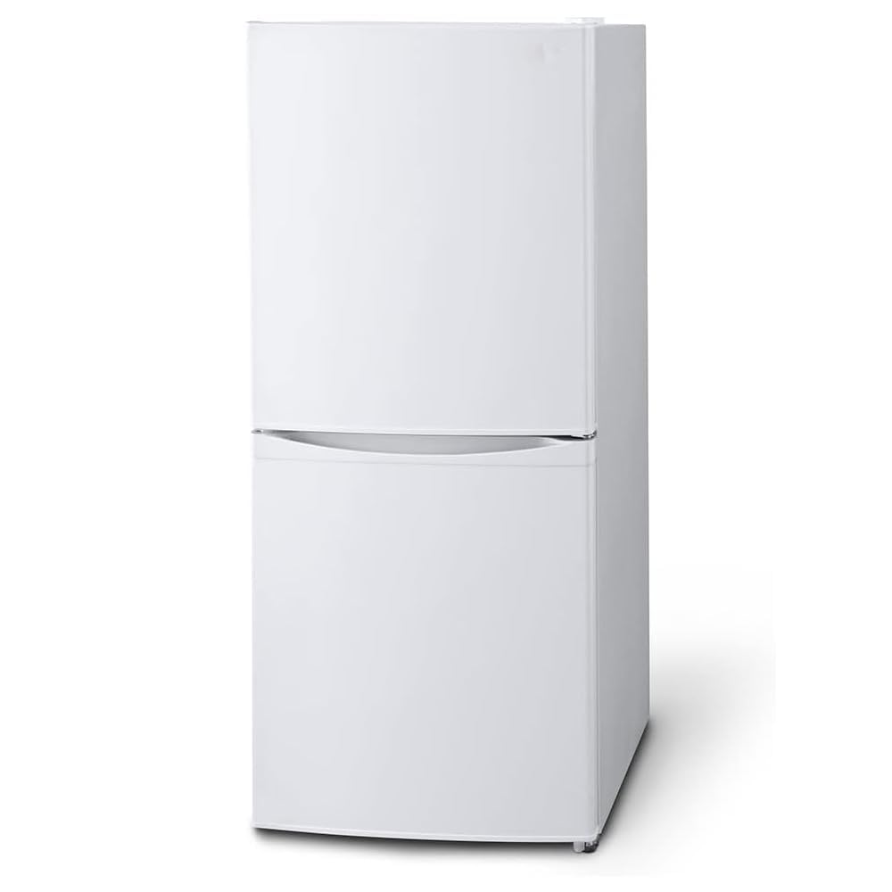 大型ホワイト冷蔵庫 冷凍室付き Amazon.co.jp: 冷蔵庫 142L (幅約50cm) 冷凍室52L 右開き 静音