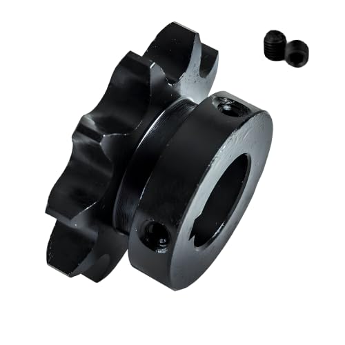 Jeremywell #40 Roller Chain Sprocket, 10 Tooth B-Hub, 3/4" Bore, Hardened Steel