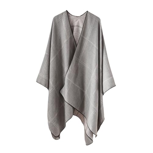 Poncho chal de cachemira para oficina y viajes solución frío invierno