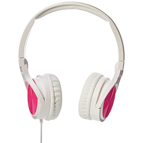 Image of amazon basics Lightweight On-Ear Headphones - Pink