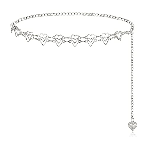 Honsny Moon Star �E�G�X�g�`�F�[���x���g �����p ���^�� �S�[���h �V���o�[ �{�f�B �x���[�`�F�[�� �E�G�X�g�W���G���[ �{�f�B�A�N�Z�T���[ �����p, 43.3 Inch / 110CM, ���B, ��΂Ȃ�