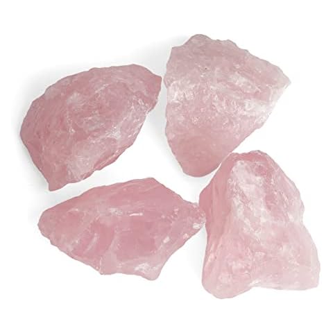 ideayard Mineral Rock Crystal Stone Variety Tumbled Crystals Rough Gemstone -Large AAA Grade Rose Quartz Crystal Raw for Healing & Calming Reiki Crystal Cover