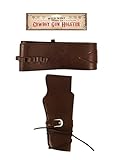Le kit d'accessoires comprend : 1 ceinture marron avec passants et 1 étui marron. Pistolet jouet non inclus.