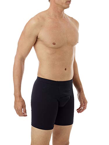 Underworks USA Men's Microfiber Light Compression Long Boxers for Hernia Prevention2